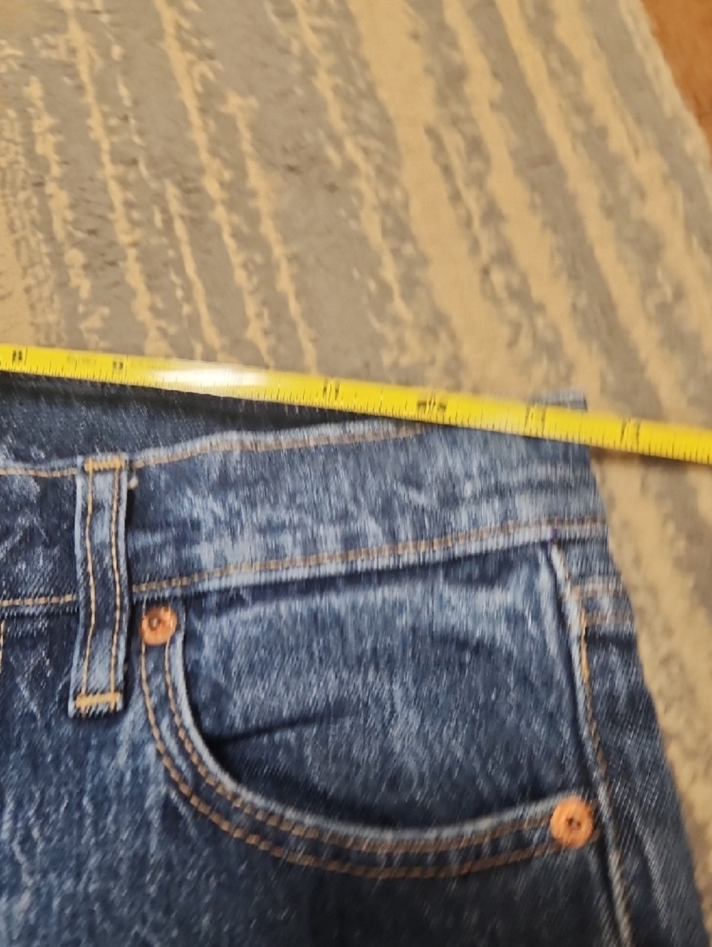 GAP Cheeky Straight High Rise Jeans - Dark Blue - Picture 6 of 8